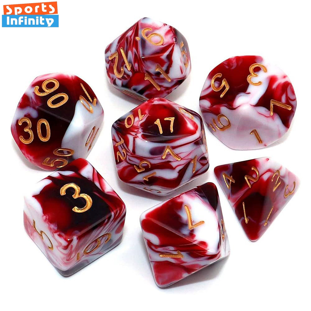 Board Game Ludo - 7 buah/Set Kit dadu nomor Font