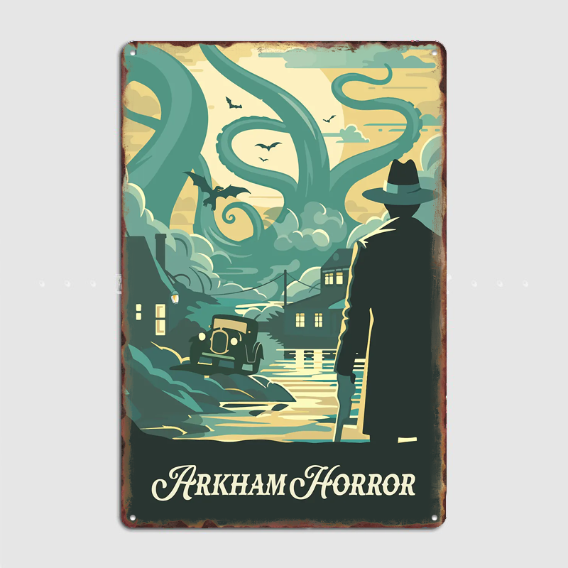 Board Game Horror - Poster Terinspirasi Arkham Horror Board Game,