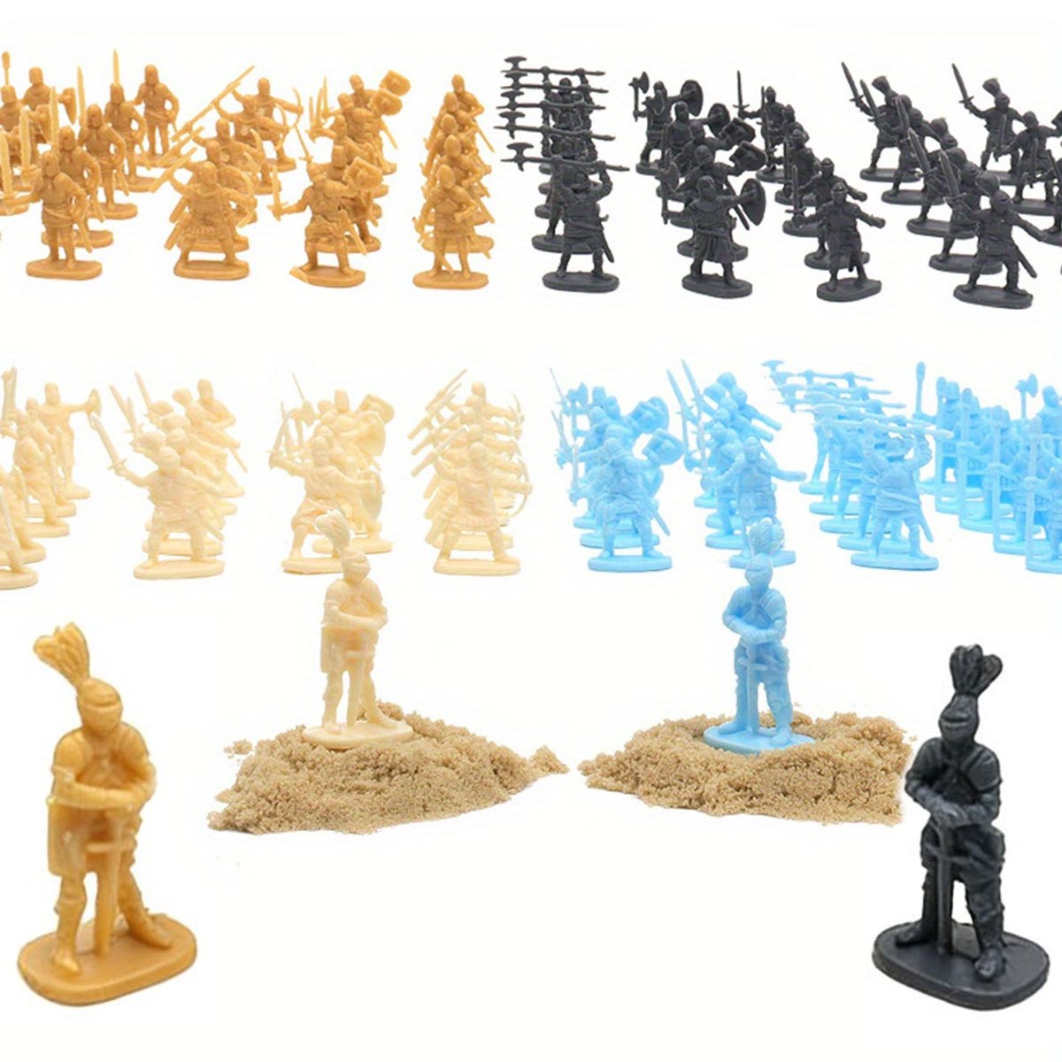 Board Game War - 49pcs Miniatur Prajurit Abad Pertengahan Figurine
