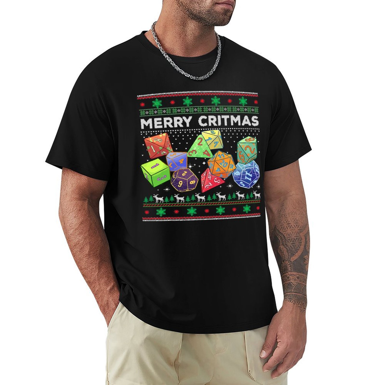 Board Game Roleplay - Game Merry Critmas Ugly Christmas D20