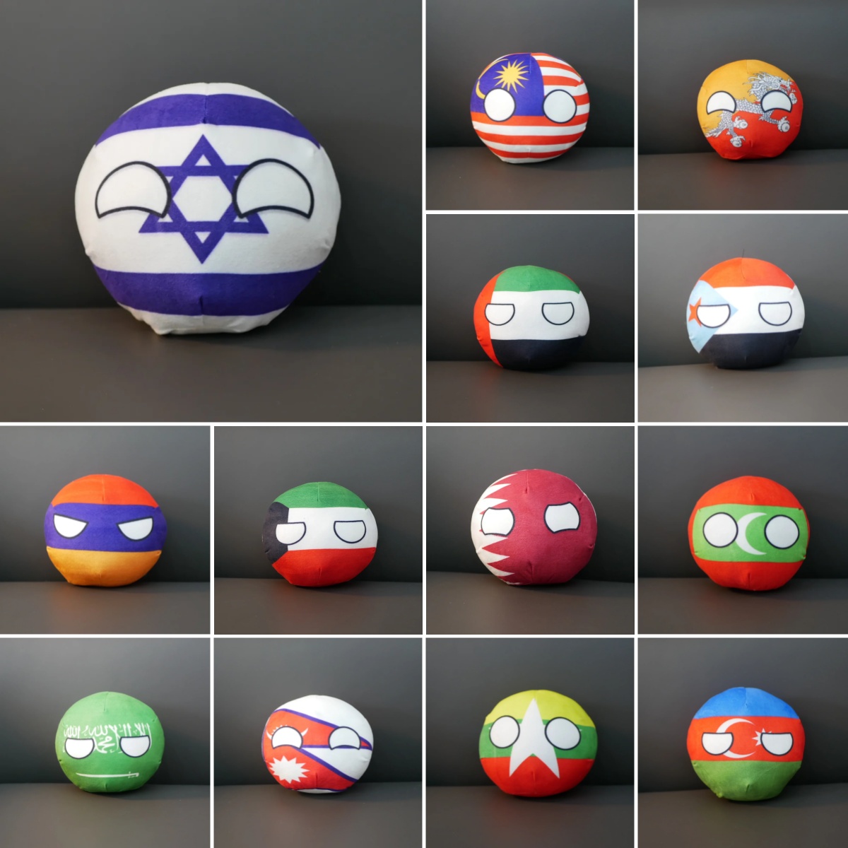 Board Game Yokohama - Boneka Gantungan Kunci Mewah Countryballs Korea
