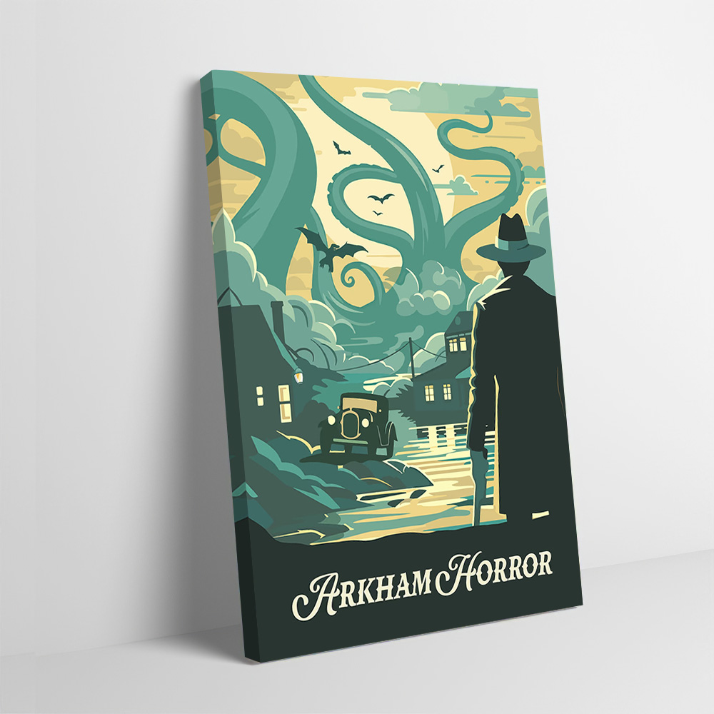 Board Game Horror - Poster Cetak Terinspirasi Arkham Horror Board