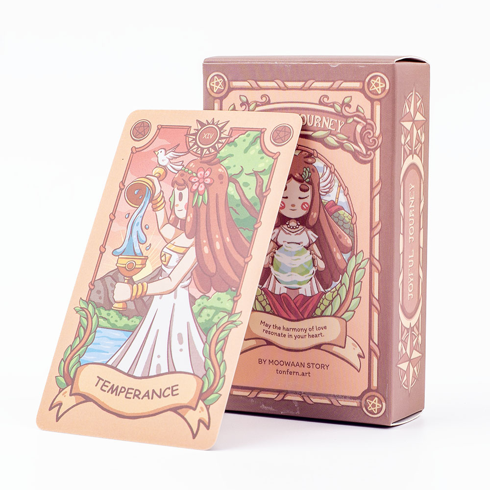Board Game Illustrator - Perjalanan menyenangkan Tarot Deck -78 permainan