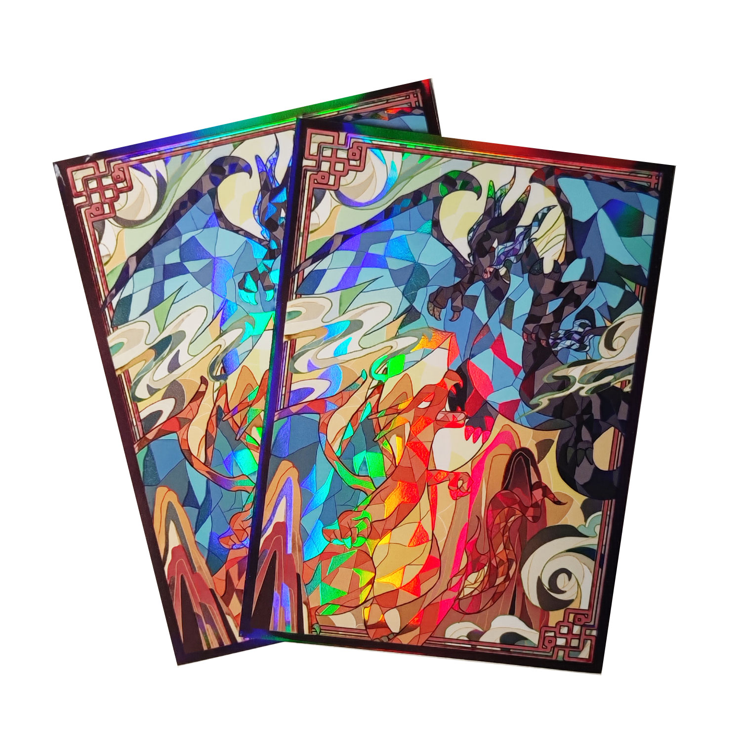 Board Game Illustrator - 60ct Holo lengan kartu 66x91mm pelindung
