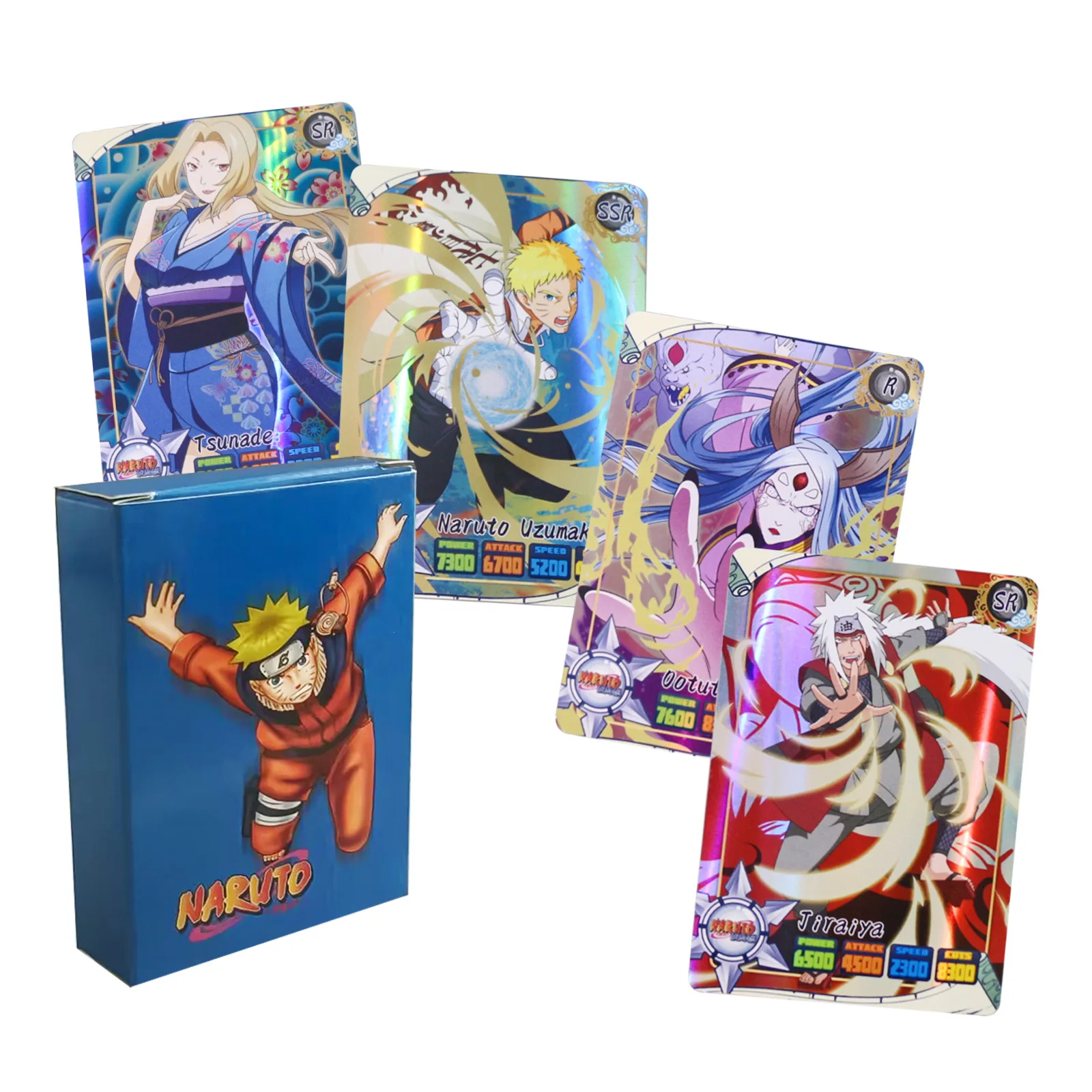 Board Game Naruto - 50 Buah Kartu Bahasa Inggris Naruto