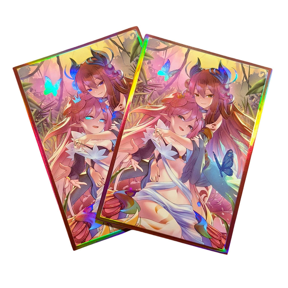 Board Game Illustrator - 63x90mm 50 buah sarung kartu holografik