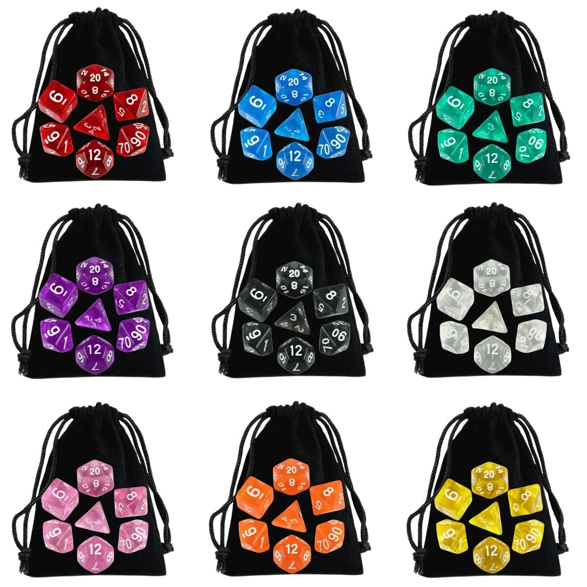 Board Game Pc - DND Dice polihedral Dice RPG kualitas