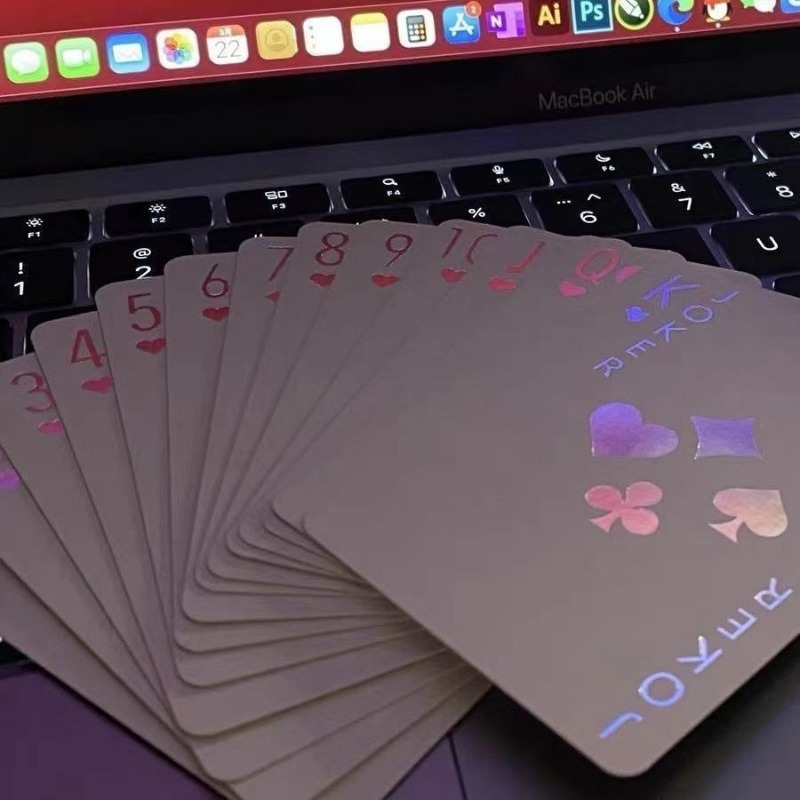 Board Game Uno - Kartu Poker Warna Laser Dek Karton