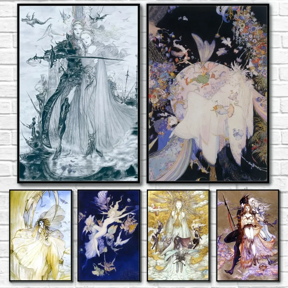 Board Game Yokohama - Yoshitaka Amano Final Fantasy Game Poster