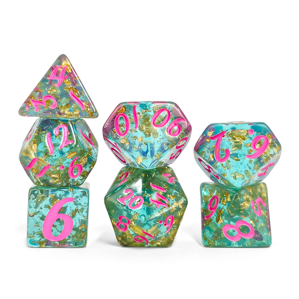 7Pcs/set Dadu Resin dengan Lap - Board Game Arena ulasan dan harga