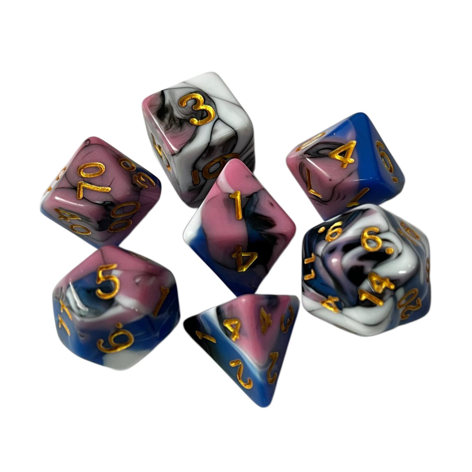 Dadu Polihedral Akrilik Beruki - Board Game Roleplay ulasan dan harga