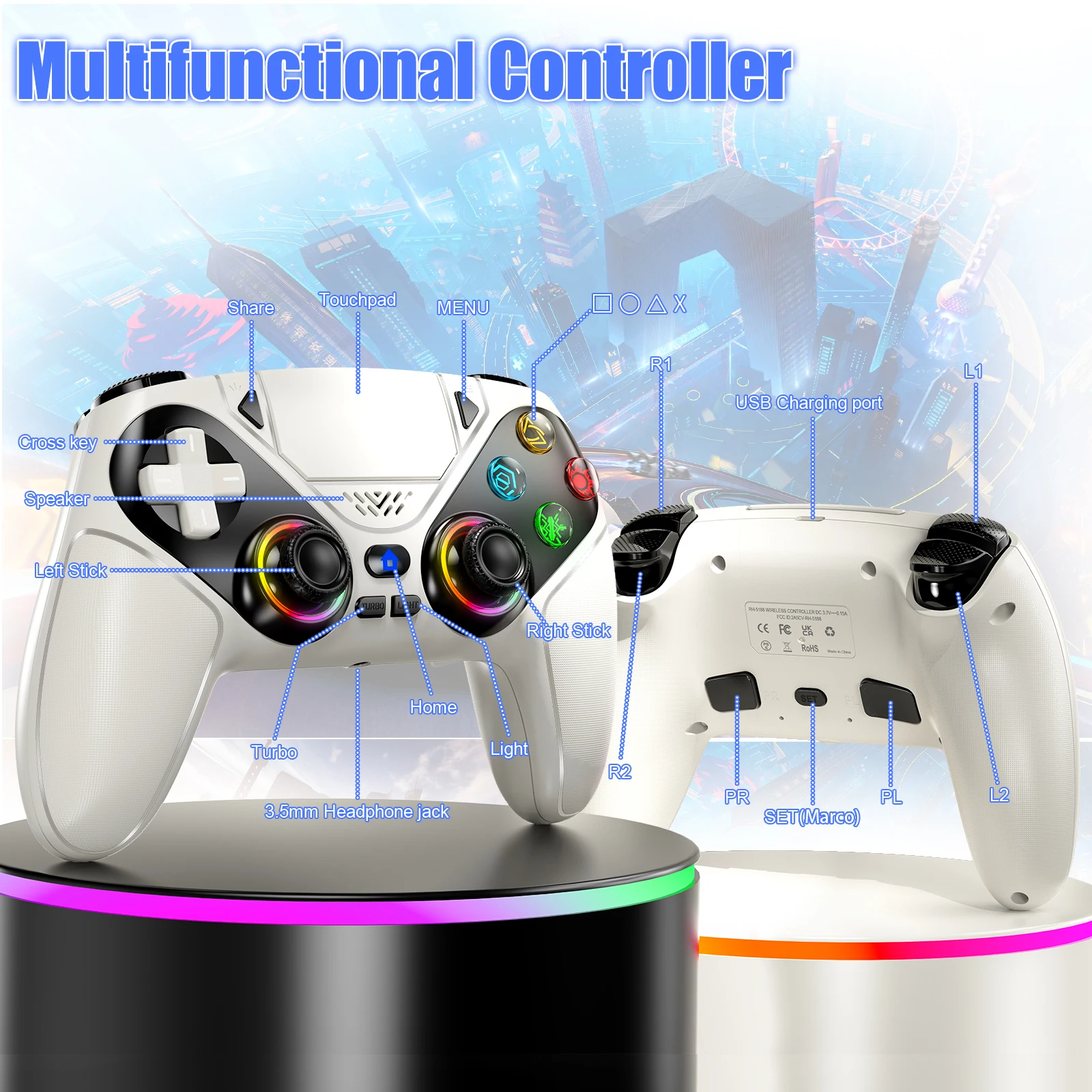 Kontroler Nirkabel Gamepad Unt - Board Game Pc ulasan dan harga