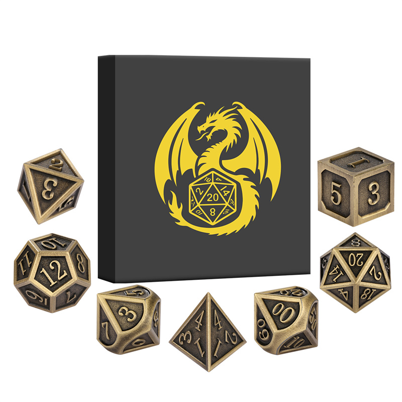 7 buah/set Dadu Polihedral Log - Board Game Roleplay ulasan dan harga