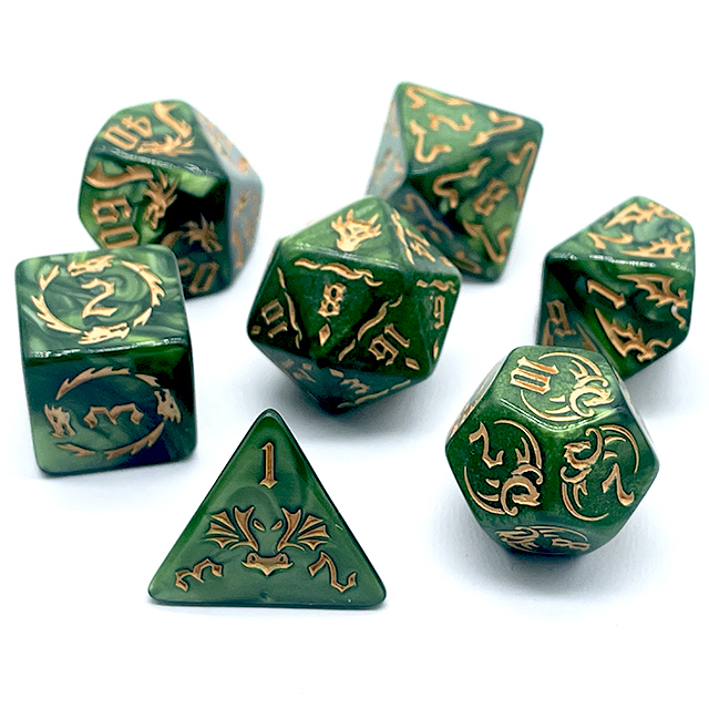 7 Buah Set Dadu DND Akrilik Hi - Board Game Arena ulasan dan harga