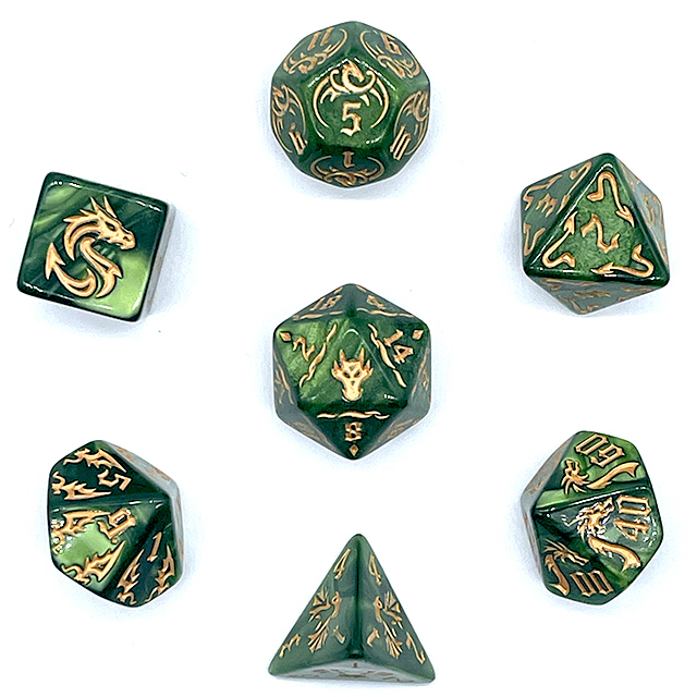 7 Buah Set Dadu DND Akrilik Hi - Board Game Arena ulasan dan harga