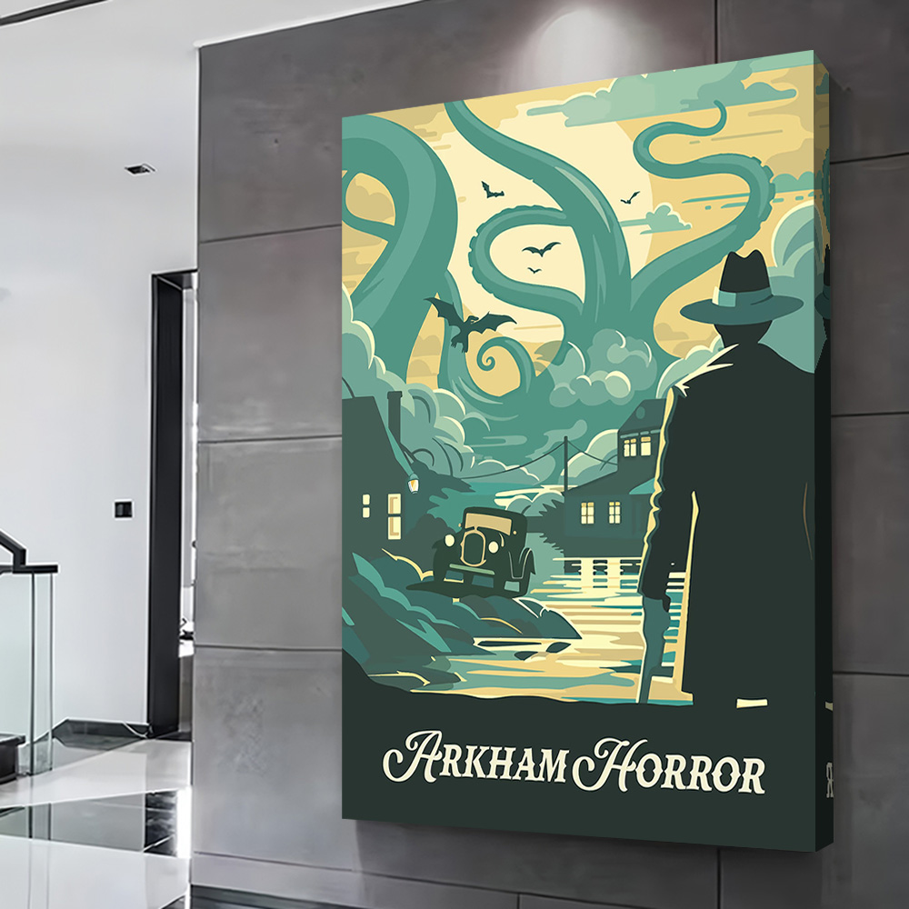 Poster Cetak Terinspirasi Arkh - Board Game Horror ulasan dan harga