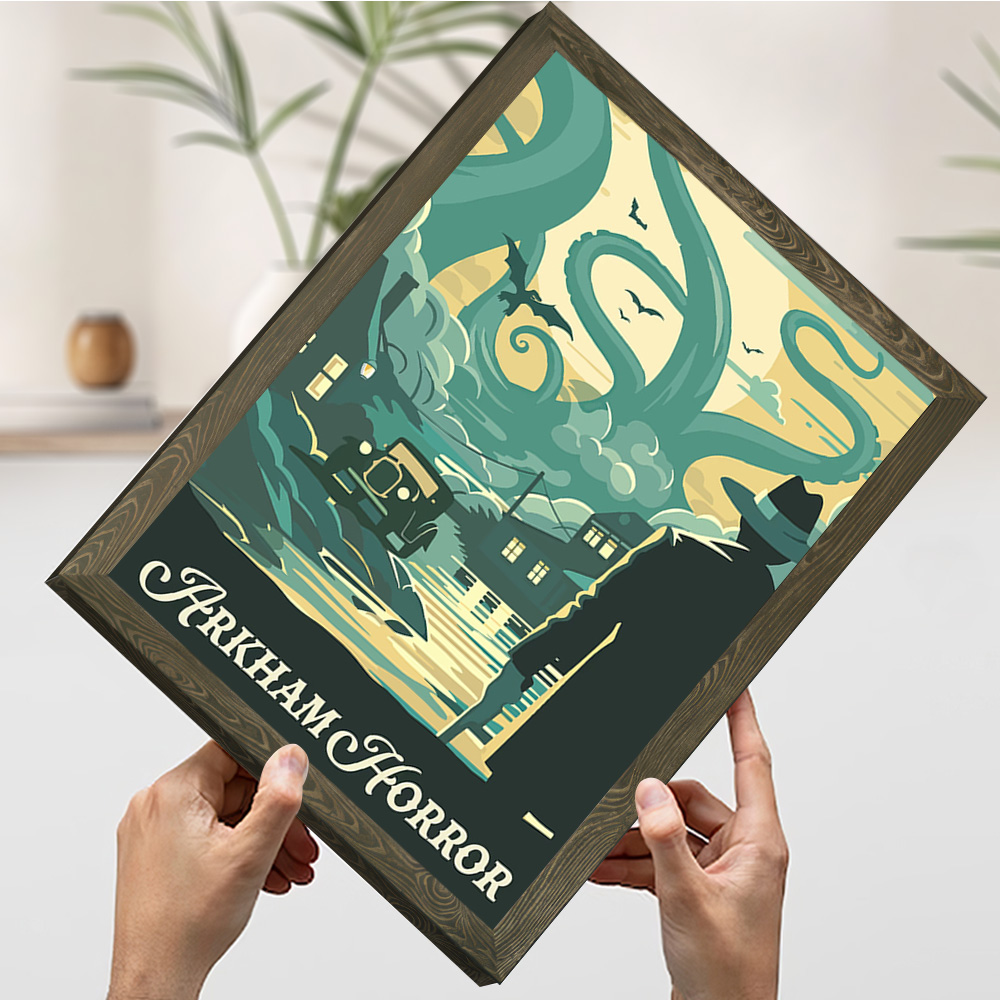Poster Cetak Terinspirasi Arkh - Board Game Horror ulasan dan harga
