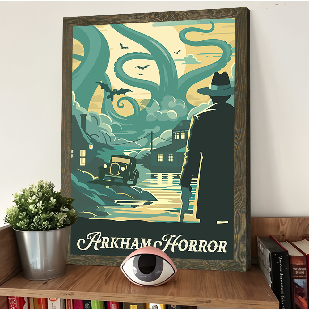 Poster Cetak Terinspirasi Arkh - Board Game Horror ulasan dan harga