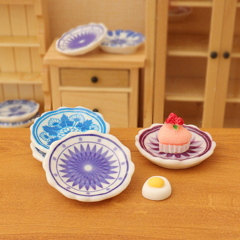 5 Buah 1:12 Piring Makan Minia - Miniature Painting Set ulasan dan harga