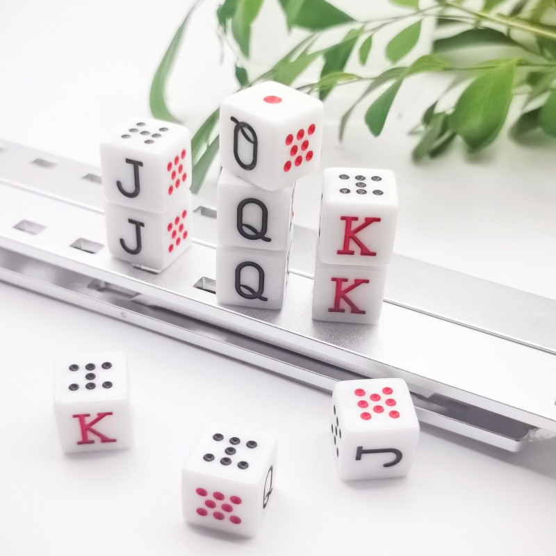 10 buah/Set 16mm dadu Poker pe - Board Game Ludo ulasan dan harga