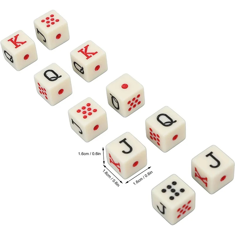 10 buah/Set 16mm dadu Poker pe - Board Game Ludo ulasan dan harga