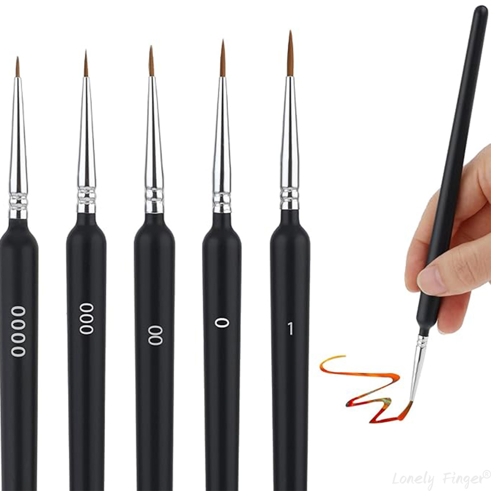 Set Kuas Cat 5/11 Buah, Kuas D - Miniature Painting Set ulasan dan harga