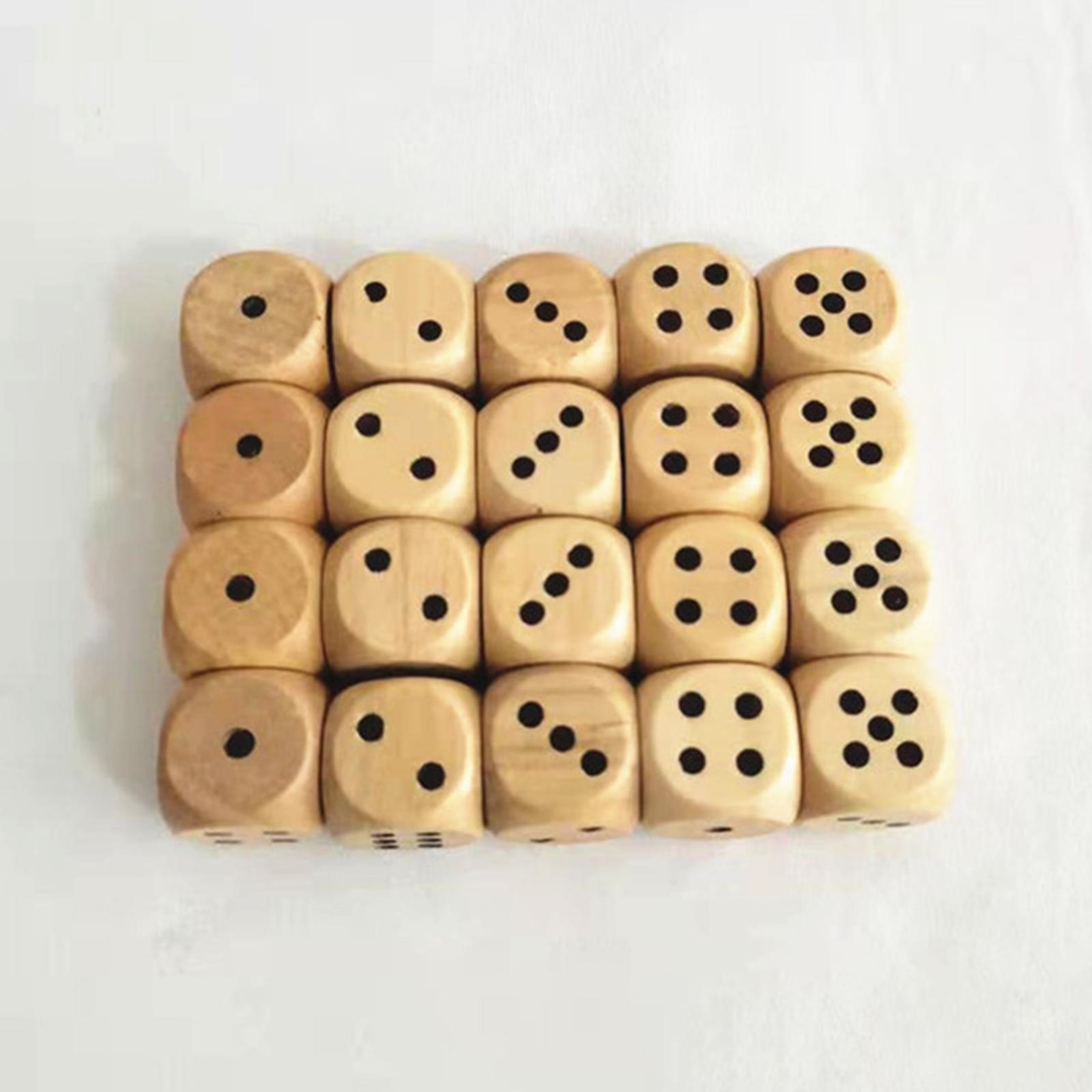 Set Dadu Kayu Enam Sisi 2cm Da - Board Game Roleplay ulasan dan harga