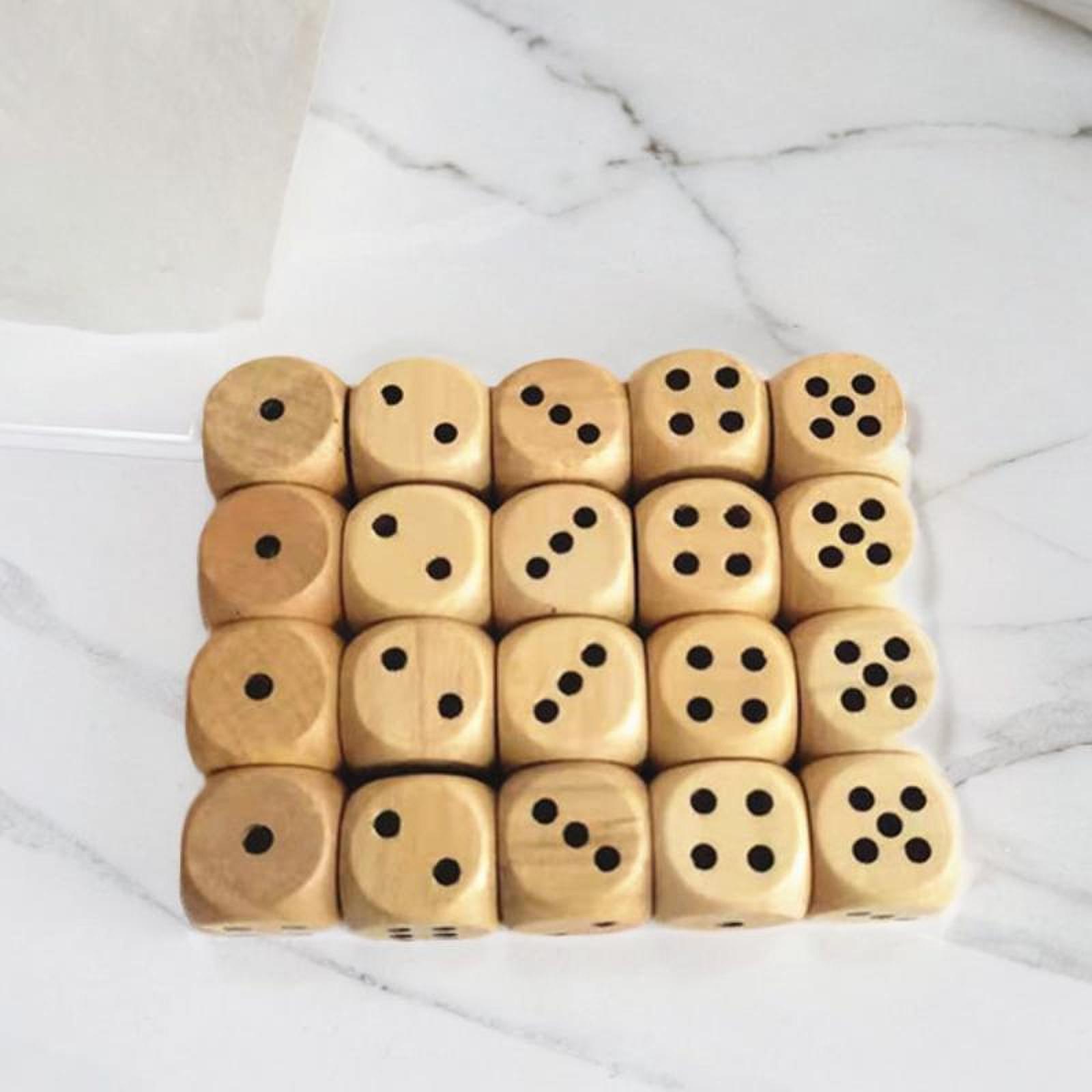 Set Dadu Kayu Enam Sisi 2cm Da - Board Game Roleplay ulasan dan harga
