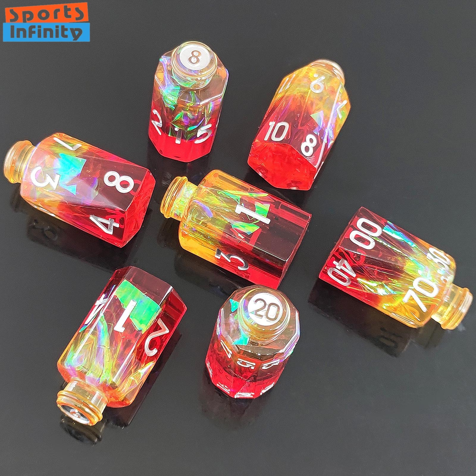 7pcs/set Dadu Digital Bentuk B - Board Game Roleplay ulasan dan harga