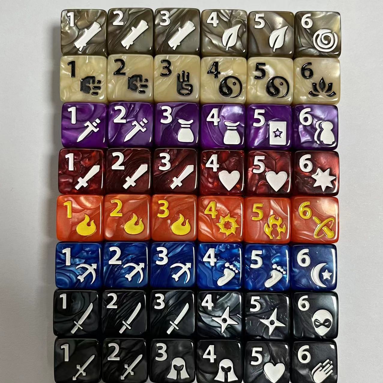 10 buah Set baru 16mm 6 sisi G - Board Game Ludo ulasan dan harga