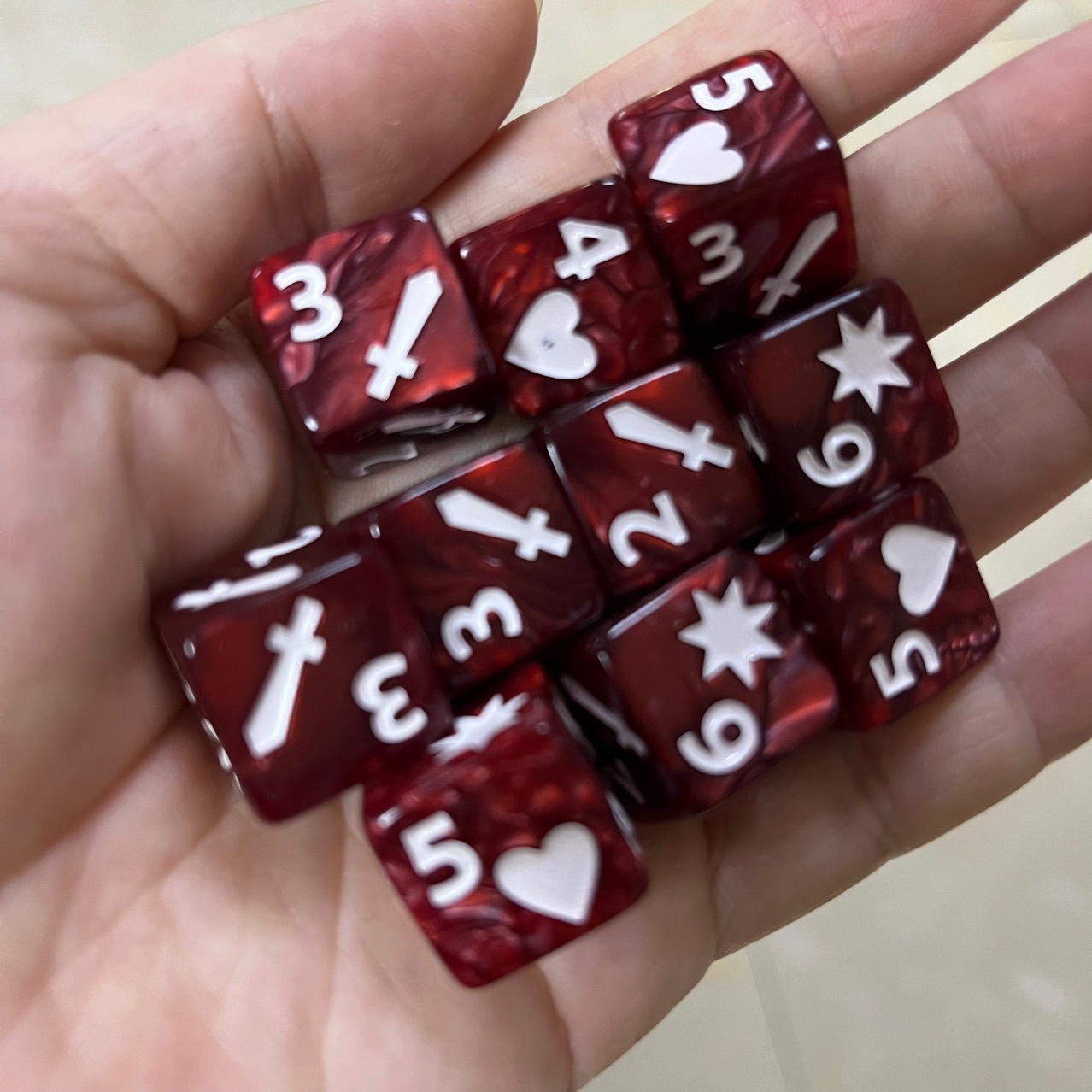 10 buah Set baru 16mm 6 sisi G - Board Game Ludo ulasan dan harga